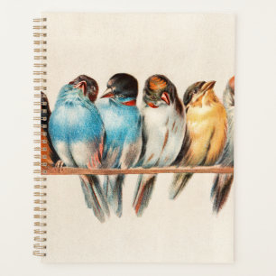 Blue & Yellow Birds Sitting Pretty Planner