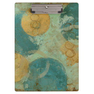 Blue & Yellow Circles Clipboard