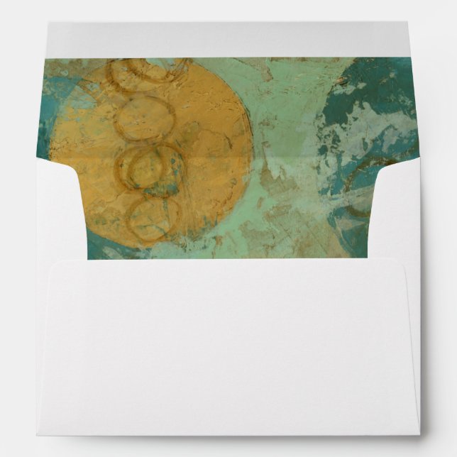 Blue & Yellow Circles Envelopes (Back (Bottom))