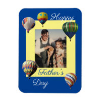 Blue Yellow Father's Day Hot Air Balloons Photo