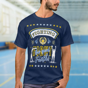 Blue, Yellow Fighting the Good Fight of Faith T-Shirt