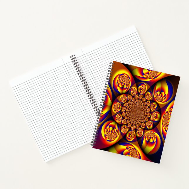 Blue, Yellow, Gold Mini Spheres Notebook (Inside)