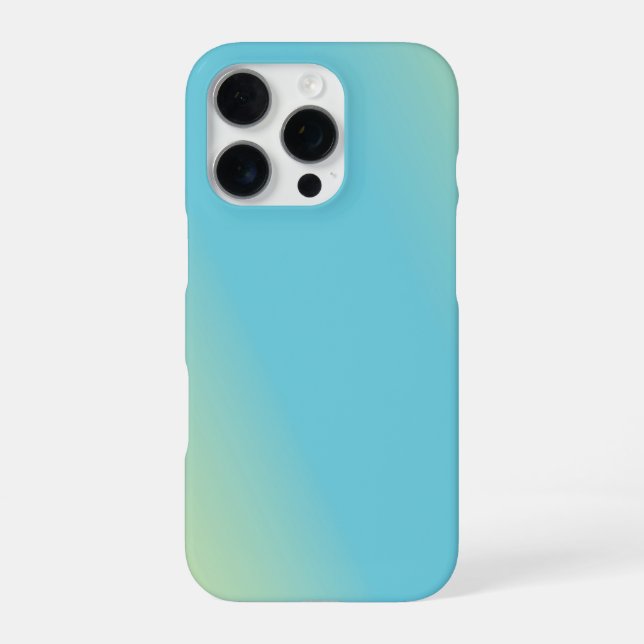 Blue Yellow Green Gradient iPhone Case (Back)