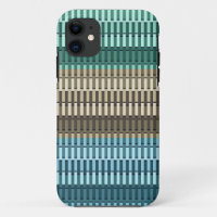 Blue Yellow Green Stylish Modern Abstract Pattern