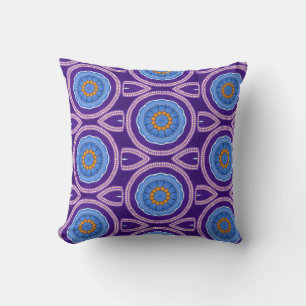 Blue-Yellow Kaleidoscope Cushion