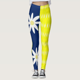 Blue & Yellow Leggings Long
