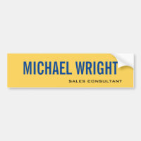 Blue Yellow Modern Plain Simple Minimalist