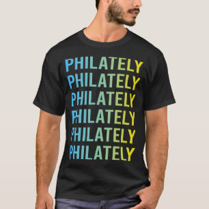 Blue Yellow Philately Postage Stamp Stamps T-Shirt