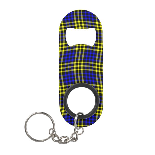 Blue Yellow Plaid Chequered Seamless Pattern (Front)