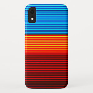 Blue Yellow Red Stripes Case-Mate iPhone Case