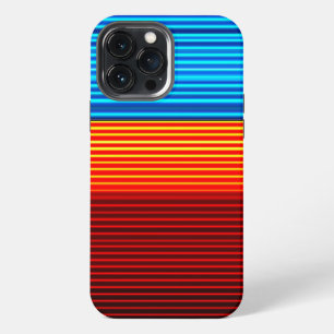 Blue Yellow Red Stripes iPhone 13 Pro Max Case