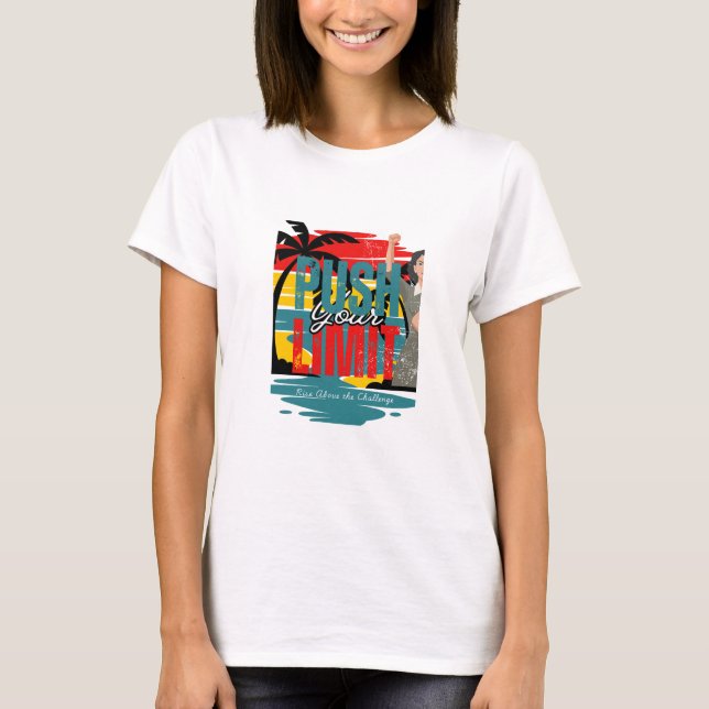 blue yellow retromotivational  T-Shirt (Front)