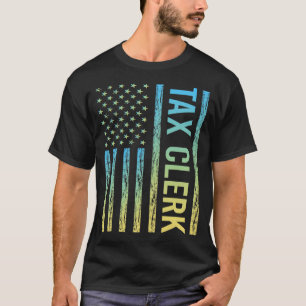 Blue Yellow Tax Clerk T-Shirt