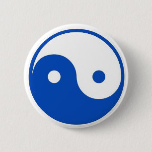 Blue Yin-Yang button
