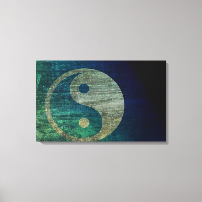 Blue Yin Yang Canvas (Front)