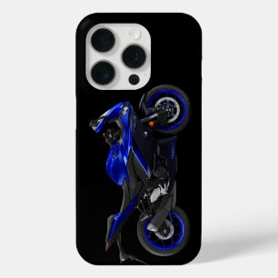 Blue YZF-R3 Sportsbike Motorcycle iPhone 15 Pro Case