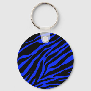 blue zebra key ring