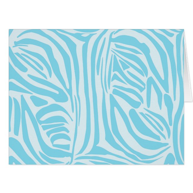 Blue Zebra Pattern (Front Horizontal)