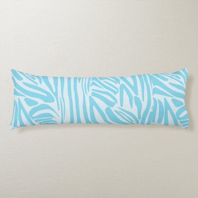 Blue Zebra Pattern Body Cushion (Front)