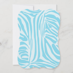 Blue Zebra Pattern Card