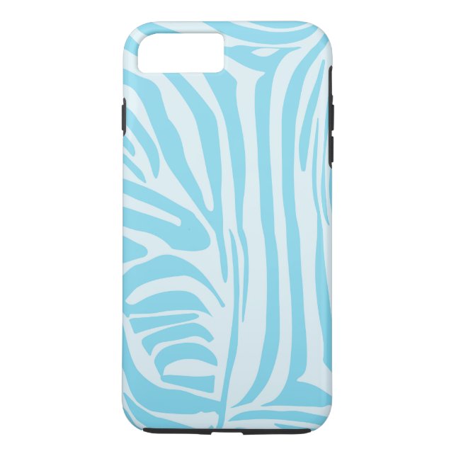 Blue Zebra Pattern Case-Mate iPhone Case (Back)