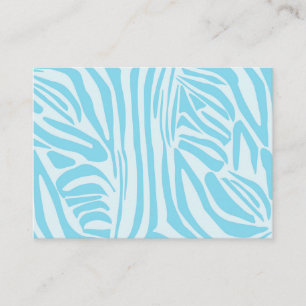Blue Zebra Pattern Enclosure Card