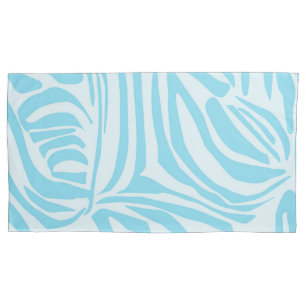 Blue Zebra Pattern Pillowcase