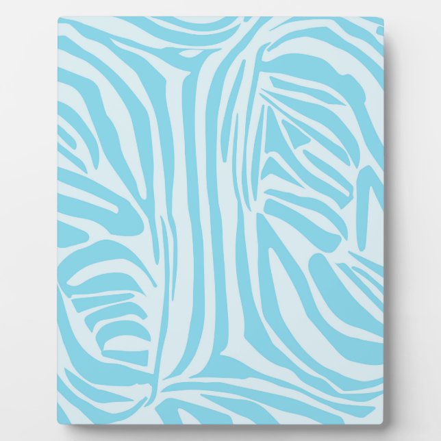 Blue Zebra Pattern Plaque (Front)