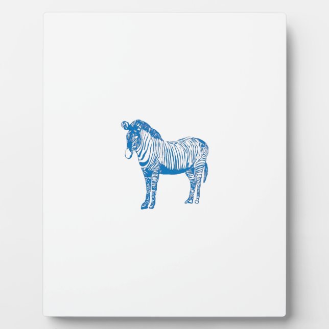 Blue zebra plaque (Front)