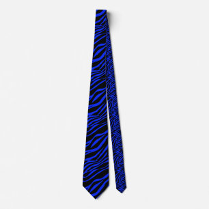 blue zebra tie
