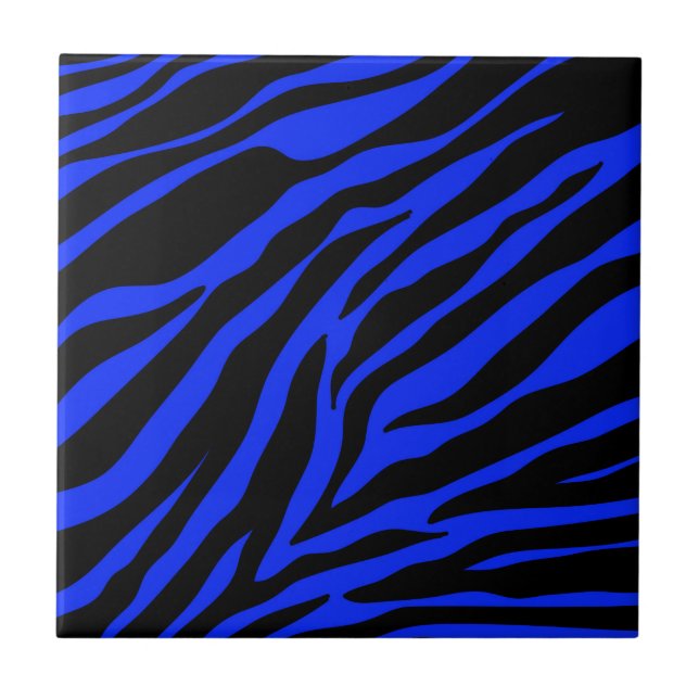 blue zebra tile (Front)