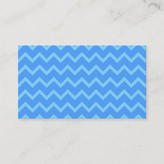 Blue Zig Zag Pattern. Business Card