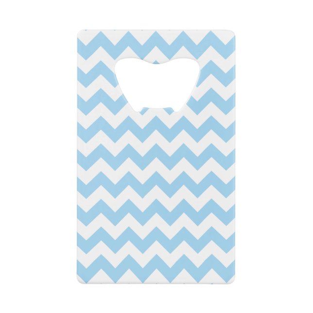 Blue Zigzag, Blue Chevron, Geometric Pattern (Front)