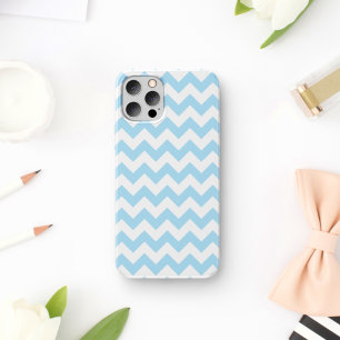 Blue Zigzag, Blue Chevron, Geometric Pattern Case-Mate iPhone Case