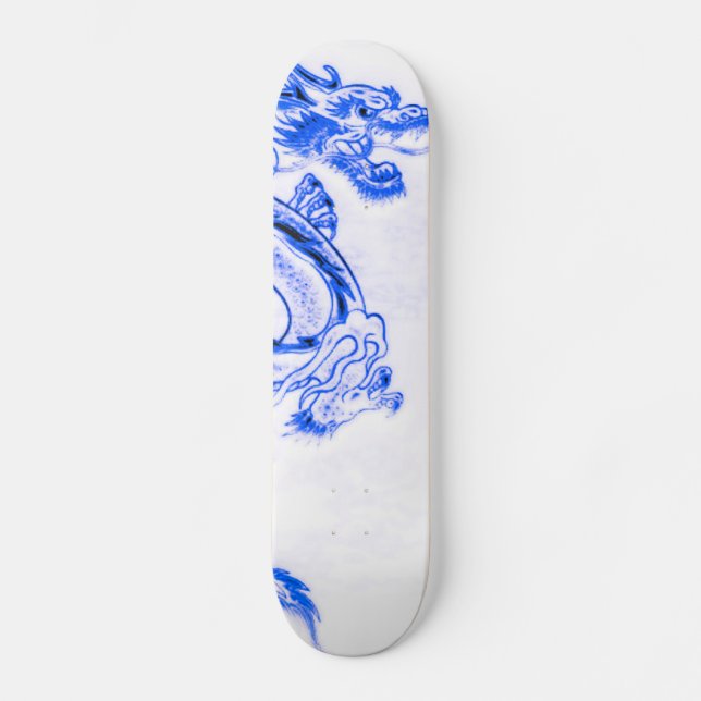 Blue Zircon Dragon Part 2 Skateboard (Front)