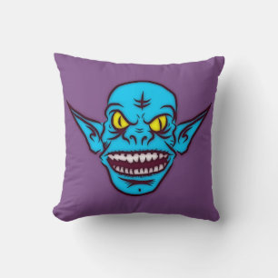 blue zombie troll demon pillow