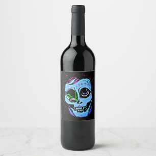 Blue Zombie Wine Label
