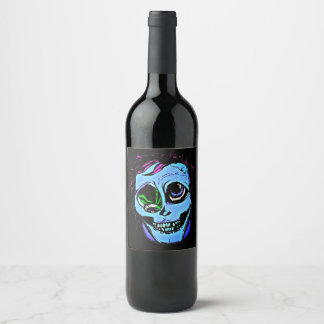Blue Zombie Wine Label