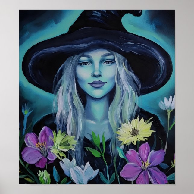 BlueAuraFlowerWitch Poster (Front)