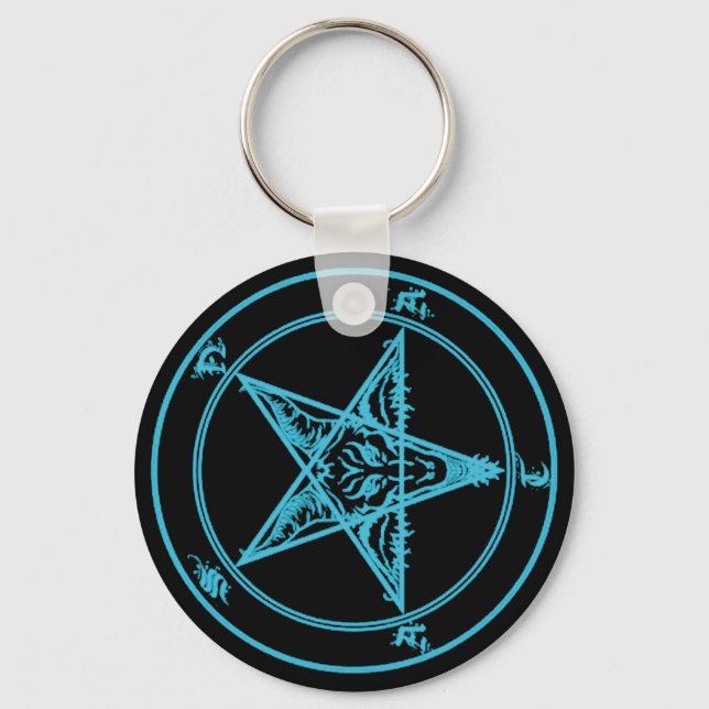blueavesatanas key ring (Front)