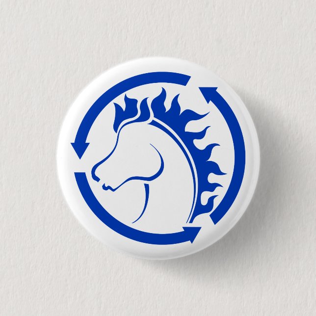 BlueBag Horse Studios Button (Front)