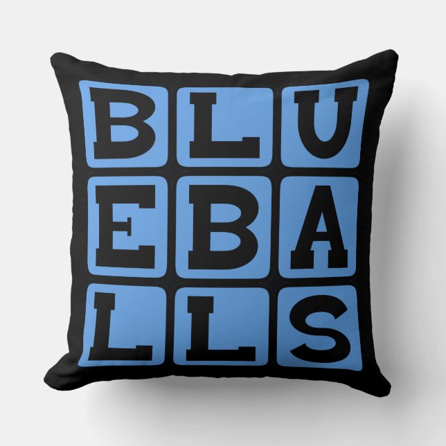 Blueballs, Blue Balls Cushion (Front)