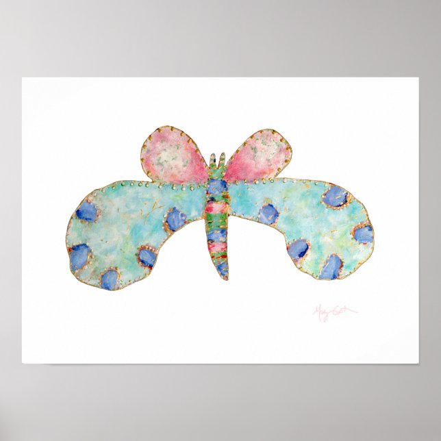 Bluebell Butterfly Print (Front)