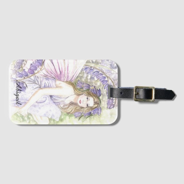 Bluebell Fairy Luggage Tag (Front Horizontal)