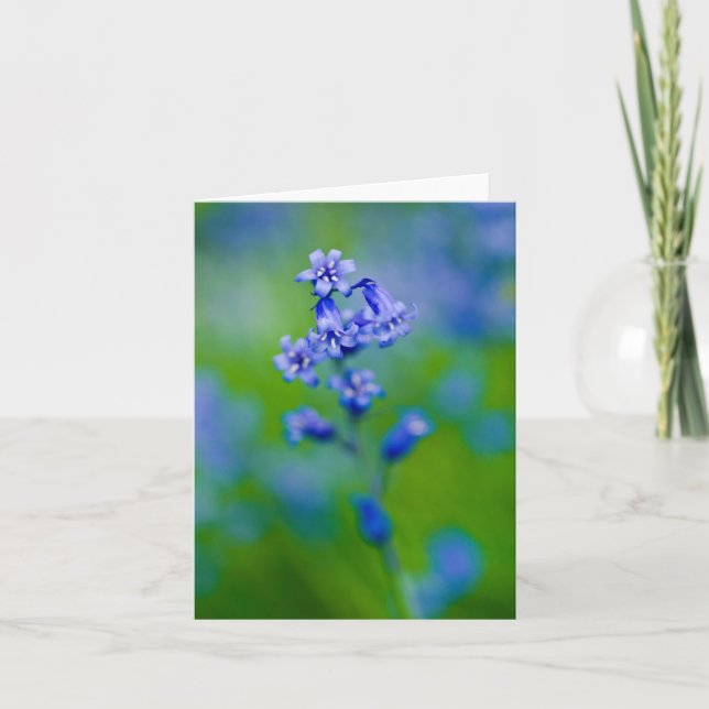 Bluebell flower Greeting card (Front)