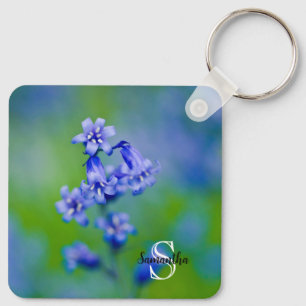 Bluebell flower Keyring