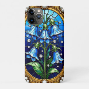 Bluebell Flowers and Golden Frame Details Case-Mate iPhone Case