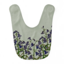 Bluebell Flowers on Baby Bib