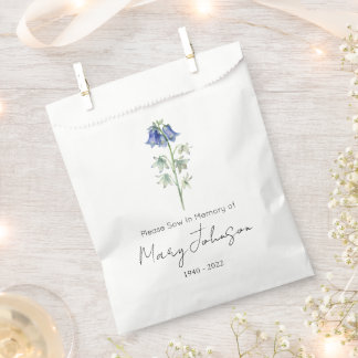 Bluebell | Simple Seed packet Funeral Favour Bags