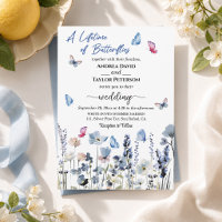 Bluebell Wildflowers Butterflies Wedding